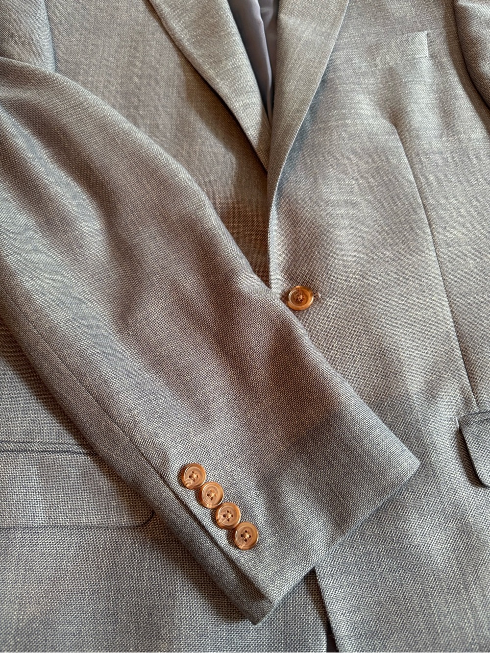 Lauren Ralph Lauren Slate Blue Men's Single-Breasted Blazer - Picture 2 of 4